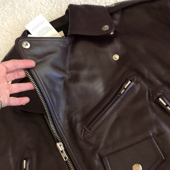 Faith Connexion oversized leather jacket 2 New - Picture 9 of 16